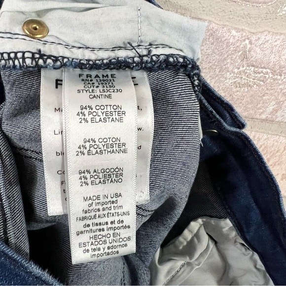 Frame Denim Le Skinny de Jeanne Crop Jeans in Cantine Wash Size 27 - Picture 9 of 9